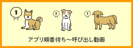 アプリ順番待ち～呼び出し動画